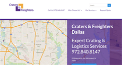 Desktop Screenshot of cratersandfreightersdallas.com