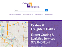 Tablet Screenshot of cratersandfreightersdallas.com